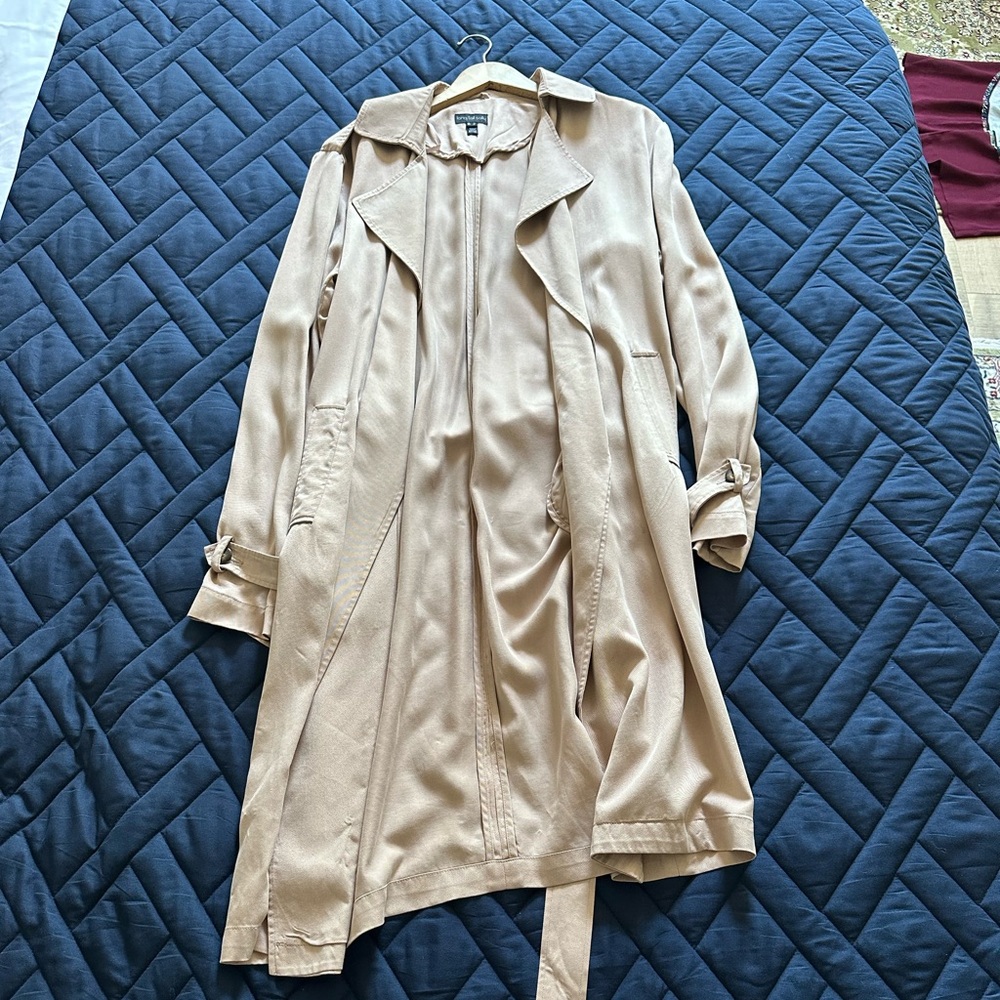 Elegant Dusty Rose Women's Trench Coat